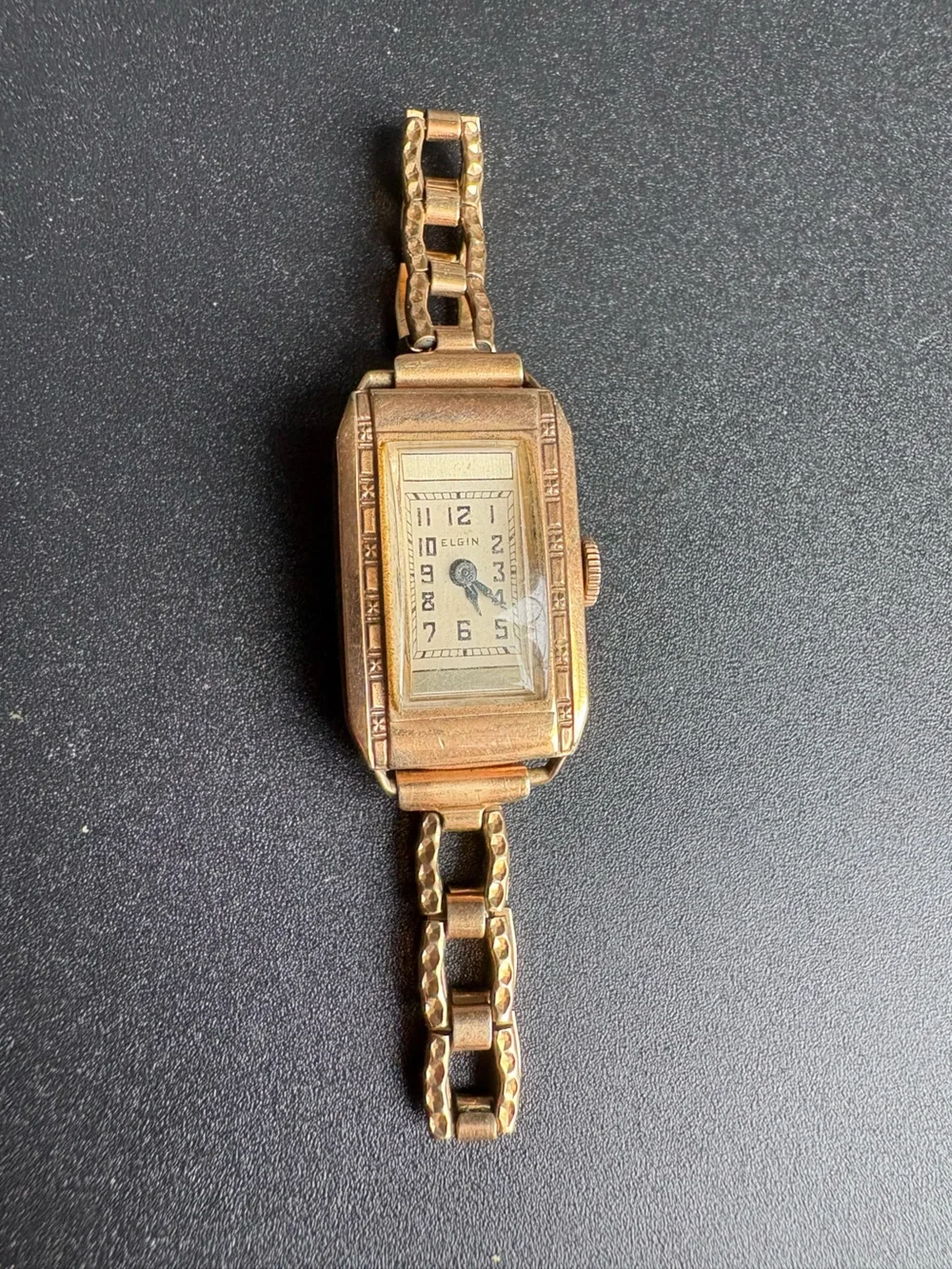 10K Gold Filled Womens Vintage Elgin Bracelet‎ Watch Clasp - Gold Tone